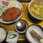 和食麺処 サガミ - カレーうどんとんかつセット