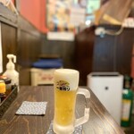 屋台餃子 - 生ビール