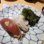 すし亭 - 鰹，げそ，海ぶどう