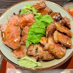 Kanazawa Nikushokudou Ten To Ten - 特選３種の肉丼