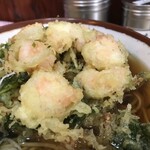 そばの神田東一屋 - えびに着目する。