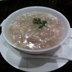 老香港酒家京都 - 蟹身入り海燕のスープ♪