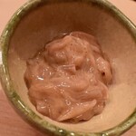 木挽町 とも樹 - スルメイカの塩辛です。お酒の最強のお供です