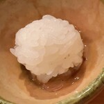 木挽町 とも樹 - 残った塩辛汁に追いシャリ