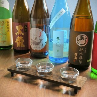 Carefully selected sake that goes perfectly with our proud fresh fish◆Drink comparison sets are also available◎