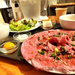 Bisutoro Sumiyakiniku Sakaba Chikinreggu - ランチ　ローストビーフ定食100g