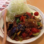 山王夢食堂 - 庄内野菜の麻婆炒め