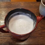 石挽　手打ち　いわもと - そば湯