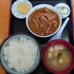 213184361 - もつ煮定食（半ライス）