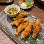 Koshitsu Izakaya Satsuma Musashi - 鶏皮餃子