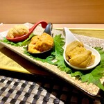 池袋 鮨 匠 - ウニ食べ比べを追加しちゃいました！！キタムラサキウニとエゾバフンウニ