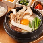 各种蘑菇 【白】 纯豆腐锅汤套餐/Mushroom sundubu