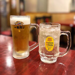 Toukai Hanten - 生ビール（600円）
      ハイボール（550円）