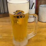 Kihachiya Toyama Ekimae Ten - 生ビール 539円。