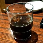 とんかつ六角箸 - 締めのアイスコーヒー
