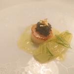 プレスキル - ホタテ貝とフヌイユ レモンコンフィ