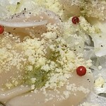 南九州畜産 卸売市場 なんちく - 北海道デッカい帆立のカルパッチョ