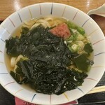 うどん屋 山善 - 梅わかめうどん