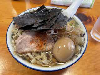 Kenchan Ramen - 小盛り身入り味玉海苔増し