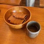 山田竹風軒本店 - 源氏巻の試食