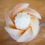 Furutsuparagoto - 白桃のパフェ（新潟産なつっこ）