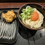 讃岐うどん大使 東京麺通団 - 明太醤油とかしわ天