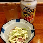 俺の中華たなか家 - 「のどごし生」が「サービスおつまみ」を引き連れ着卓＼(^o^)／