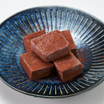 Raw Chocolate with a melting texture