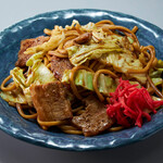 Yakisoba (stir-fried noodles) carefully selected thick sauce