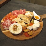 Assortment of 3 types of Prosciutto and cheese