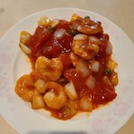 煌蘭 - 海老とトマトの炒め