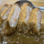 らーめん優月 - 厚切りカツカレー。