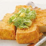 Freshly fried tofu