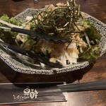 魚酔 - 揚げじゃこと大根のパリパリサラダ