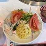 焼肉なべしま - サラダバイキングは、色々楽しめます。　　夏メニューのフレッシュ野菜が揃ってます。