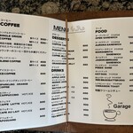 cafe Garage - メニュー
