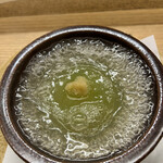 赤坂 菊乃井 - 昼懐石１５７３０円。冬瓜饅頭。牛タンを柔らかく煮込んだものを射込み、テールスープで仕上げています。伝わりますか？この熱々。とても美味しくいただきました（╹◡╹）