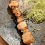 木挽町 とも樹 - 本ミルと北寄貝の紐と柱の炙り