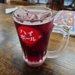 居酒屋 呑兵衛 - 赤ワインハイ