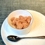 蒼 - プラムのグラニテ。爽やか〜。