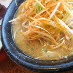 麺道場 - ネギみそ＋ミニ高菜丼