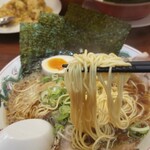 ラーメン魁力屋 - 全部のせ ゆで方かため 大盛 ストレート麺