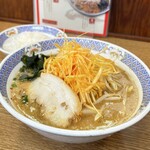 Ramen Karaku - ねぎ味噌ラーメン900円・半ライス130円