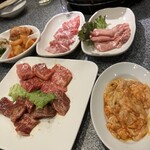 Hana - 上タン、ジンギスカン、網焼きカルビ、ハラミ、ホルモン