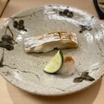 日本橋蛎殻町 すぎた - 太刀魚の塩焼き 酢橘