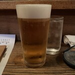 Sumiyaki Sousai Toriya Hitomi - 立ち上がり“ハートランド生ビール”。クッと一口、これホント、生きてて良かった！と思う瞬間です。