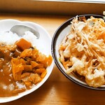 リカースタンド　ベルハウス - 半そば半カレー