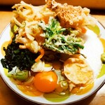 リカースタンド　ベルハウス - 冷しとろろそばに生玉子トッピングだけのはず・・・