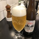 創作麺工房 鳴龍 - スーパードライ（500ml）500円