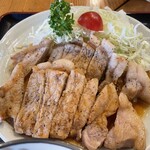 力鶴 - 焼肉定食(にんにくだれ)